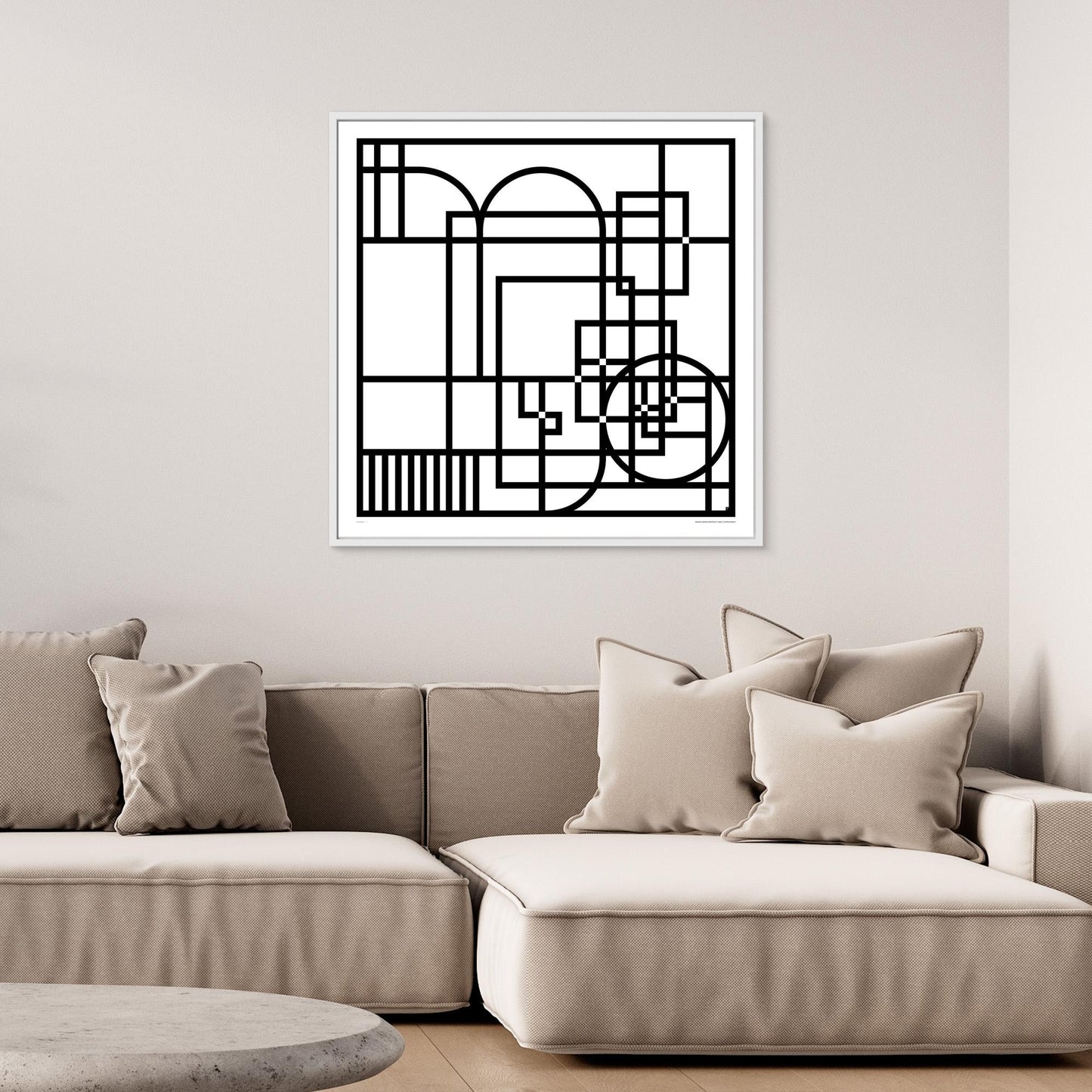 Zodiac Series - Abstract Lines - Capricornus - Limited Edition Framed Canvas
