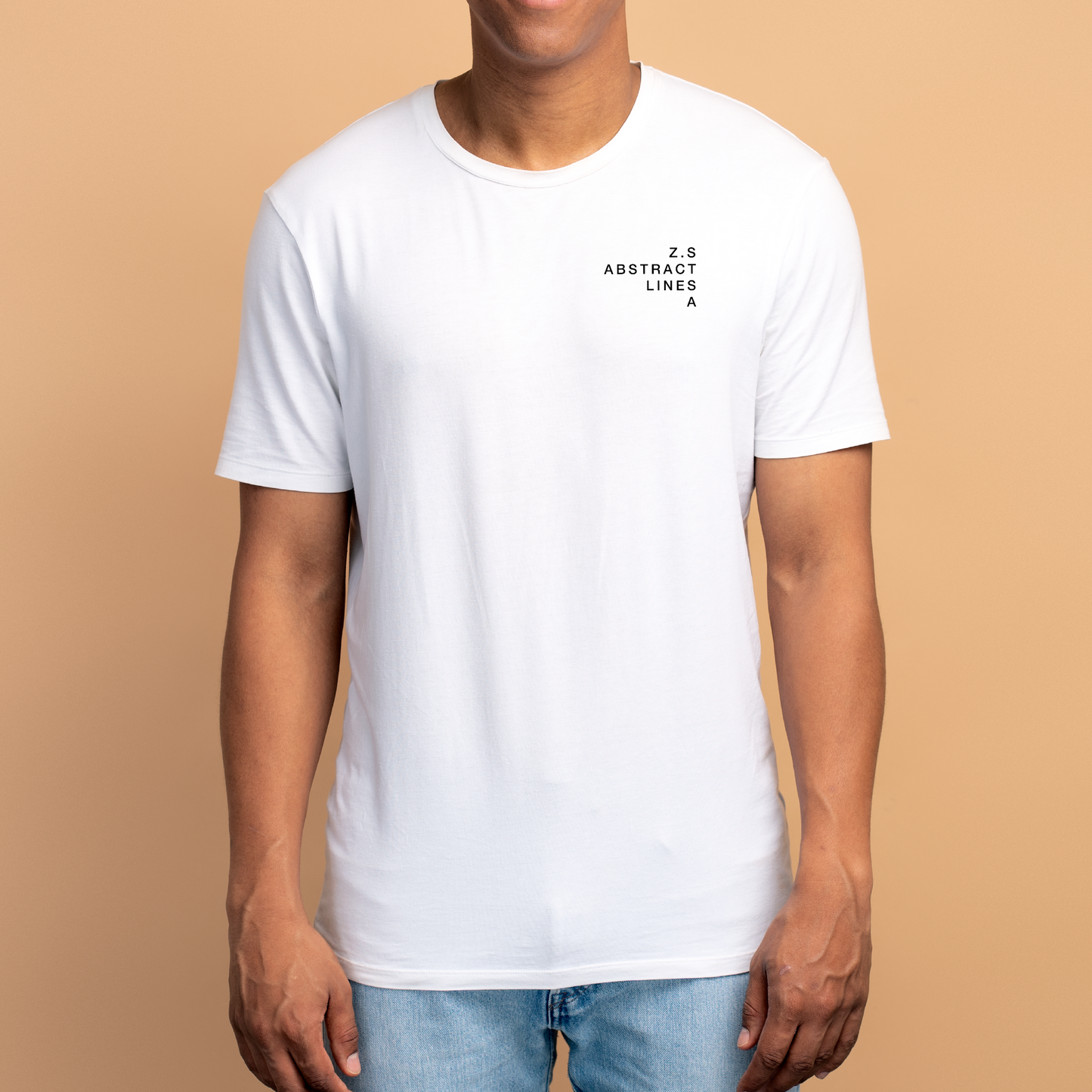 Zodiac Series Abstract Lines Aries | Unisex T-Shirt - White