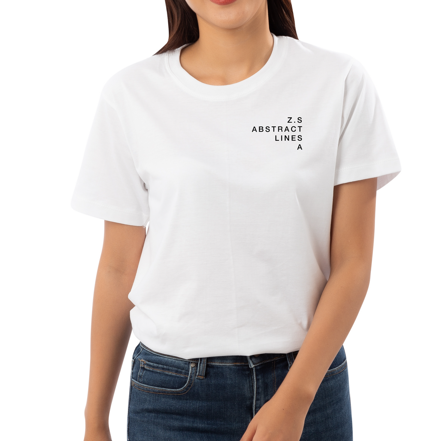 Zodiac Series Abstract Lines Aries | Unisex T-Shirt - White