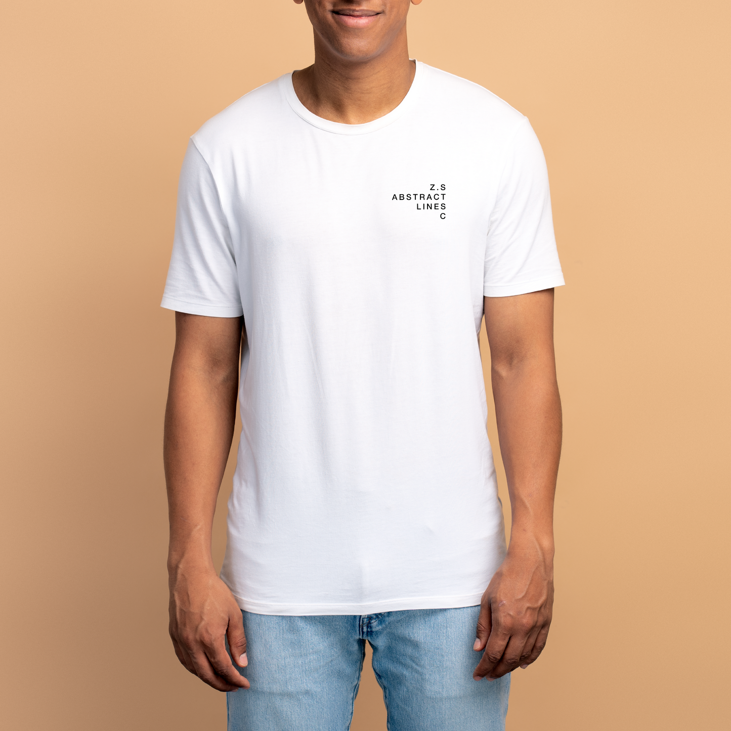 Zodiac Series Abstract Lines Cancer | Unisex T-Shirt - White