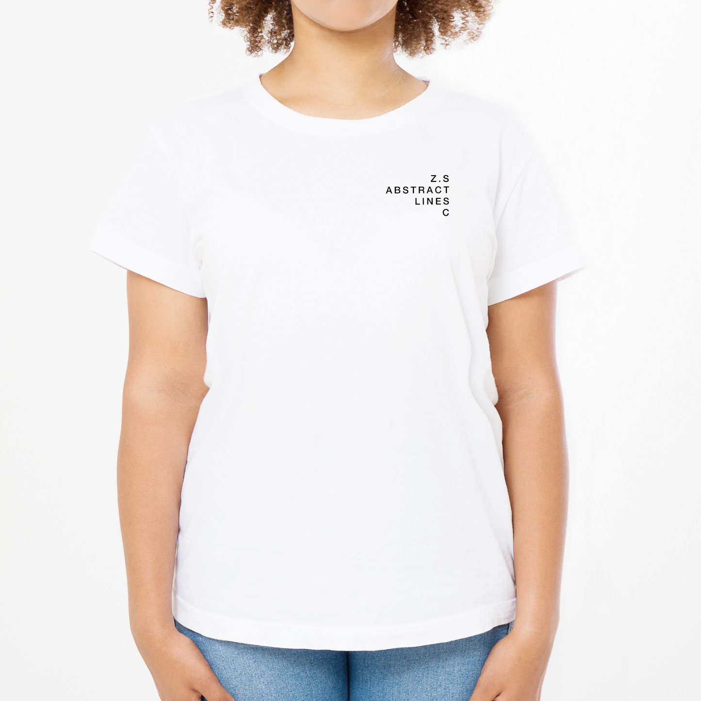 Zodiac Series Abstract Lines Cancer | Unisex T-Shirt - White