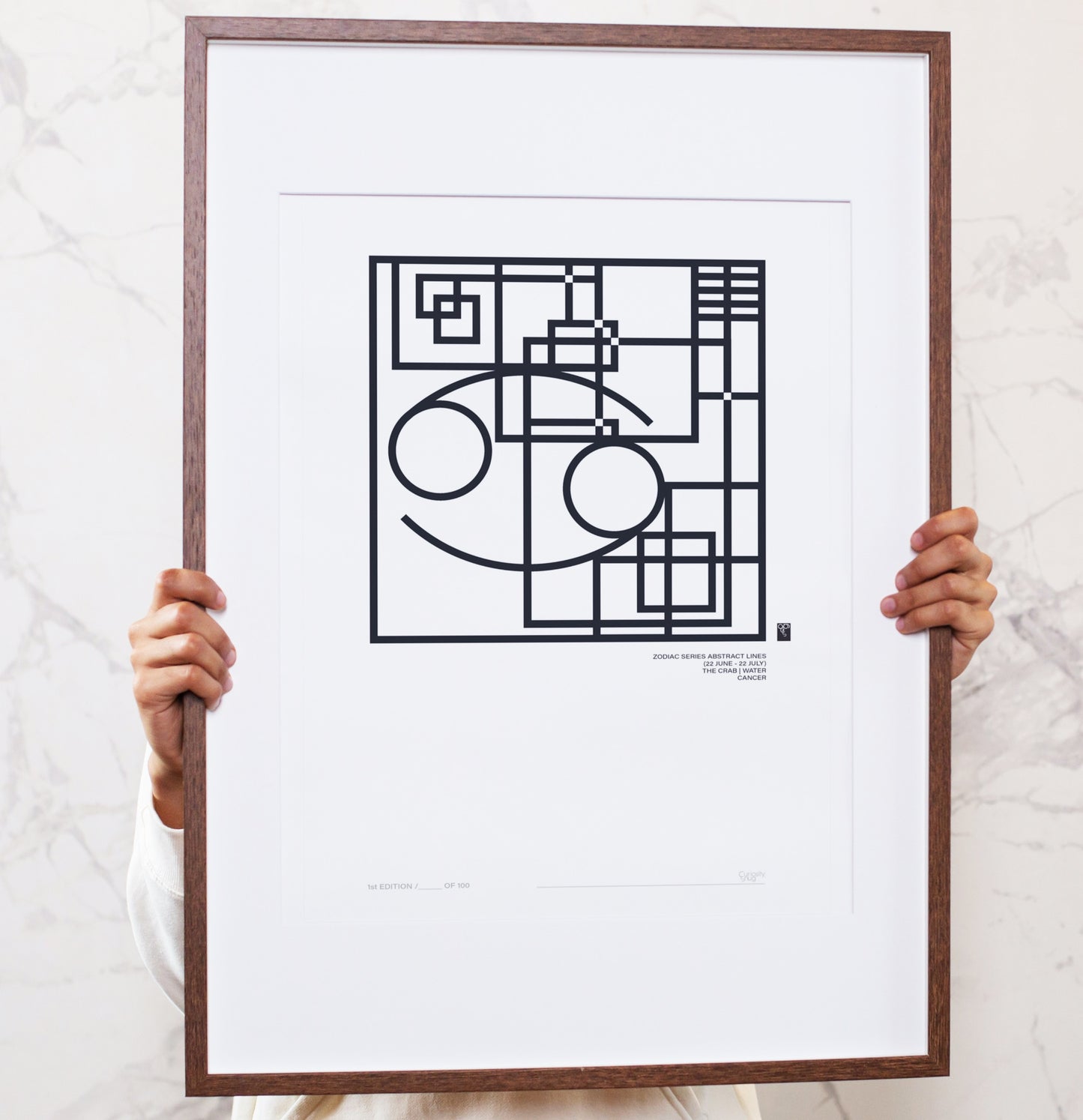 Zodiac Series - Abstract Lines - Cancer - Limited Edition Prints