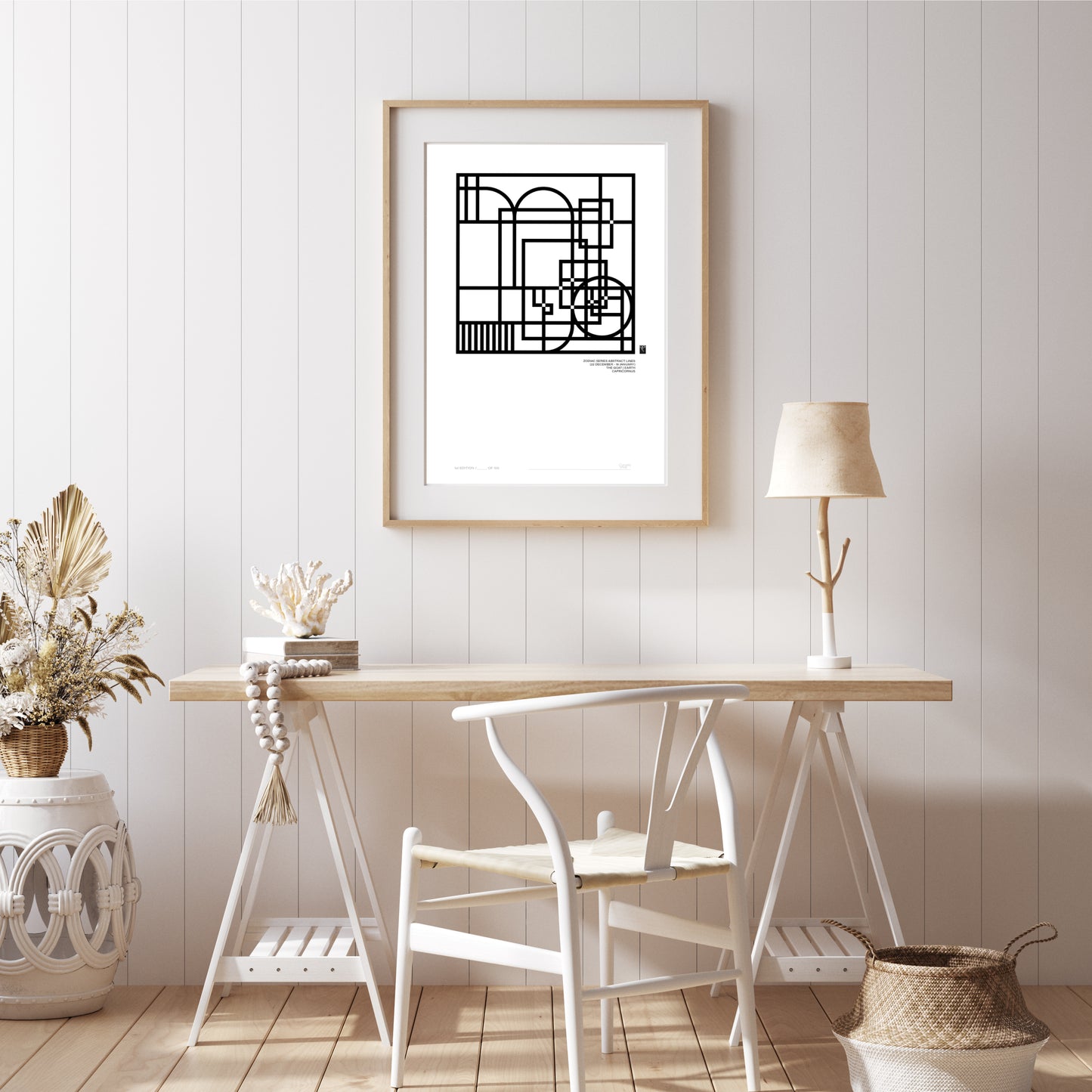 Zodiac Series - Abstract Lines - Capricornus - Limited Edition Print