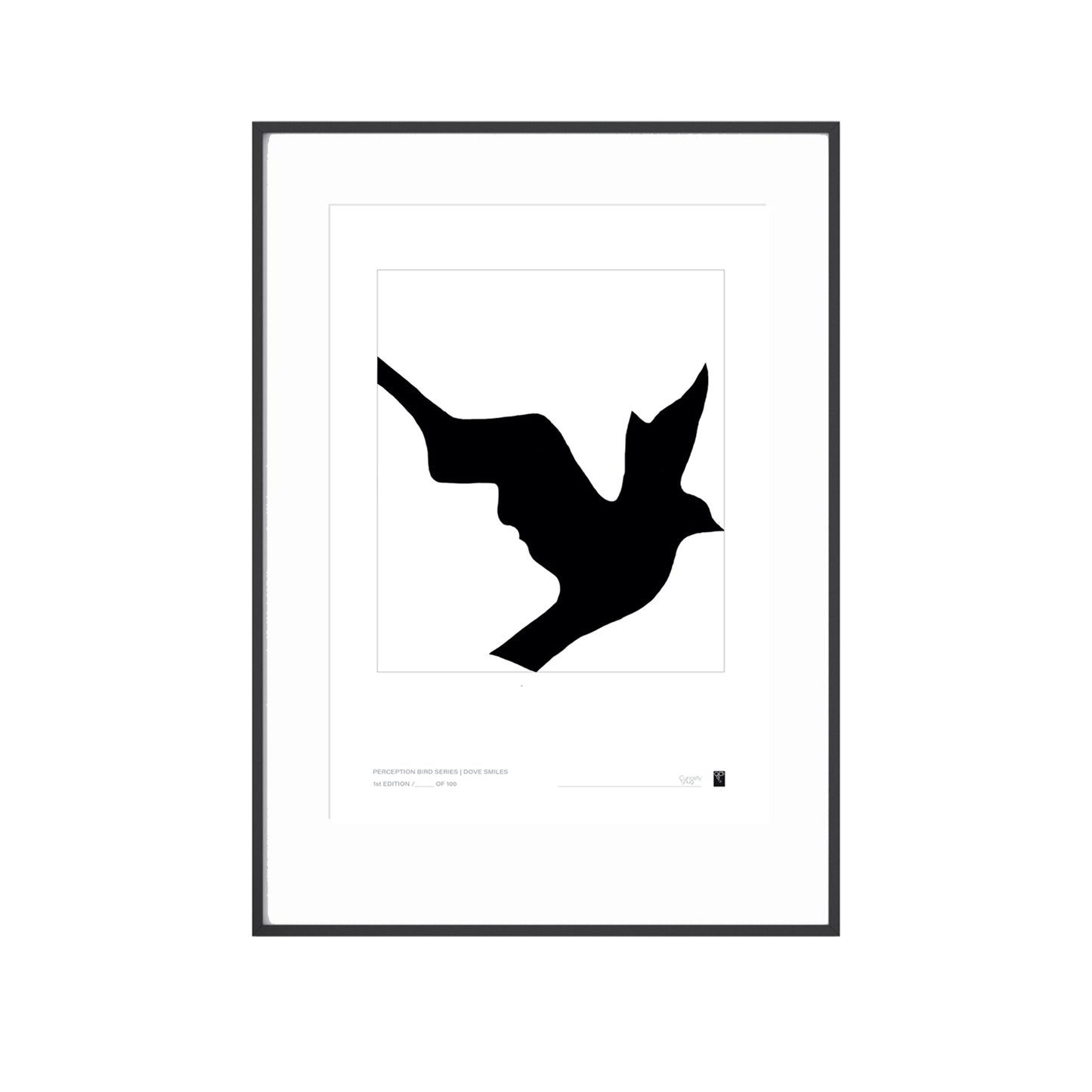 Abstract Bird Series - Dove Smiles - Limited Edition Print