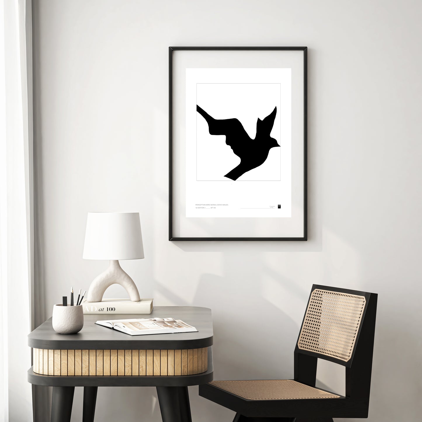 Abstract Bird Series - Dove Smiles - Limited Edition Print