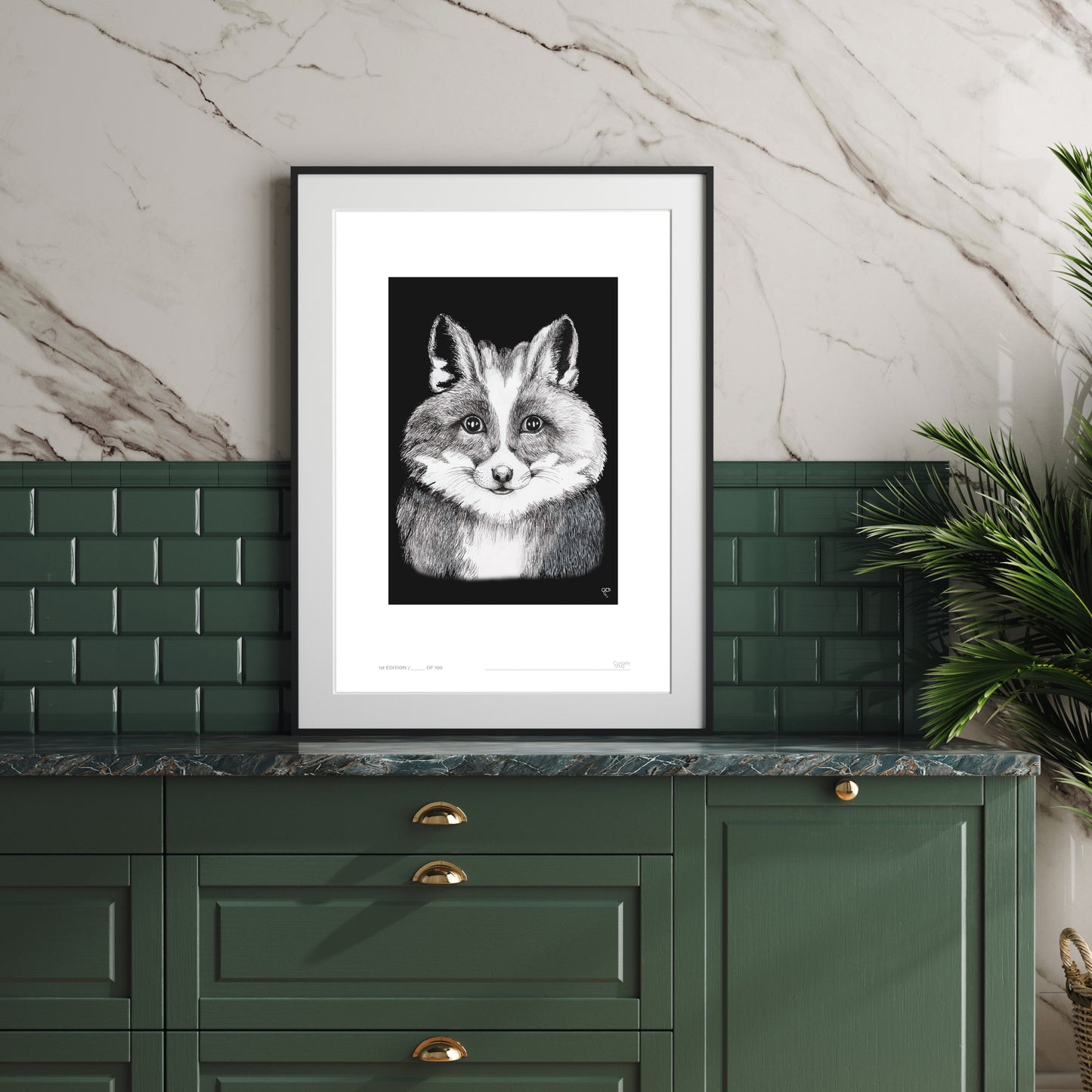 Curious Creatures Series - Fox Bunny Fun - Limited Edition Print