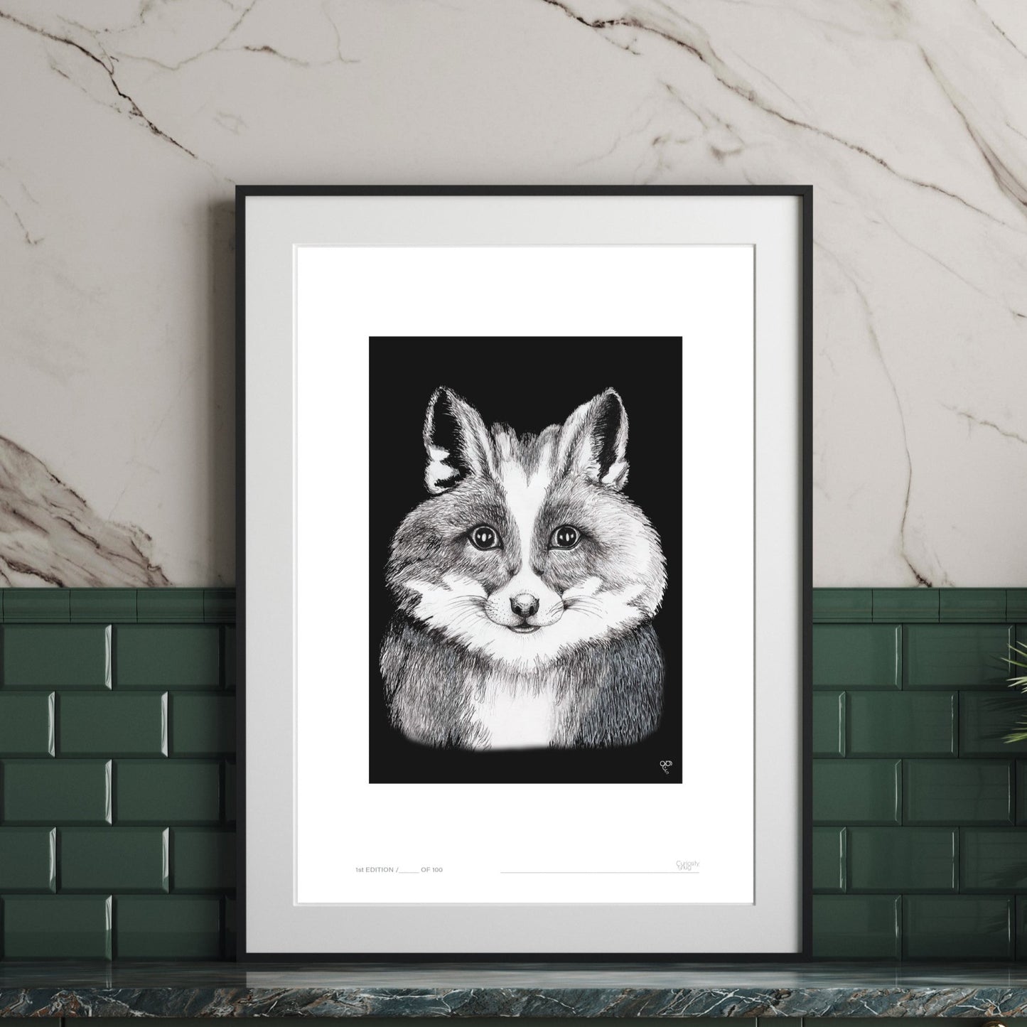 Curious Creatures Series - Fox Bunny Fun - Limited Edition Print