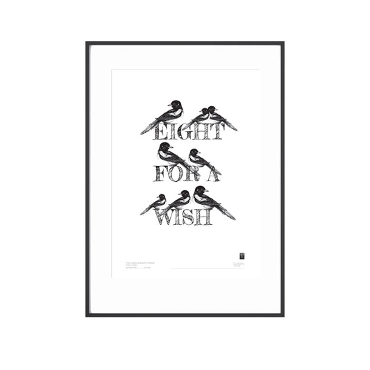 The Curious Magpie Series - Eight For A Wish - Limited Edition Print