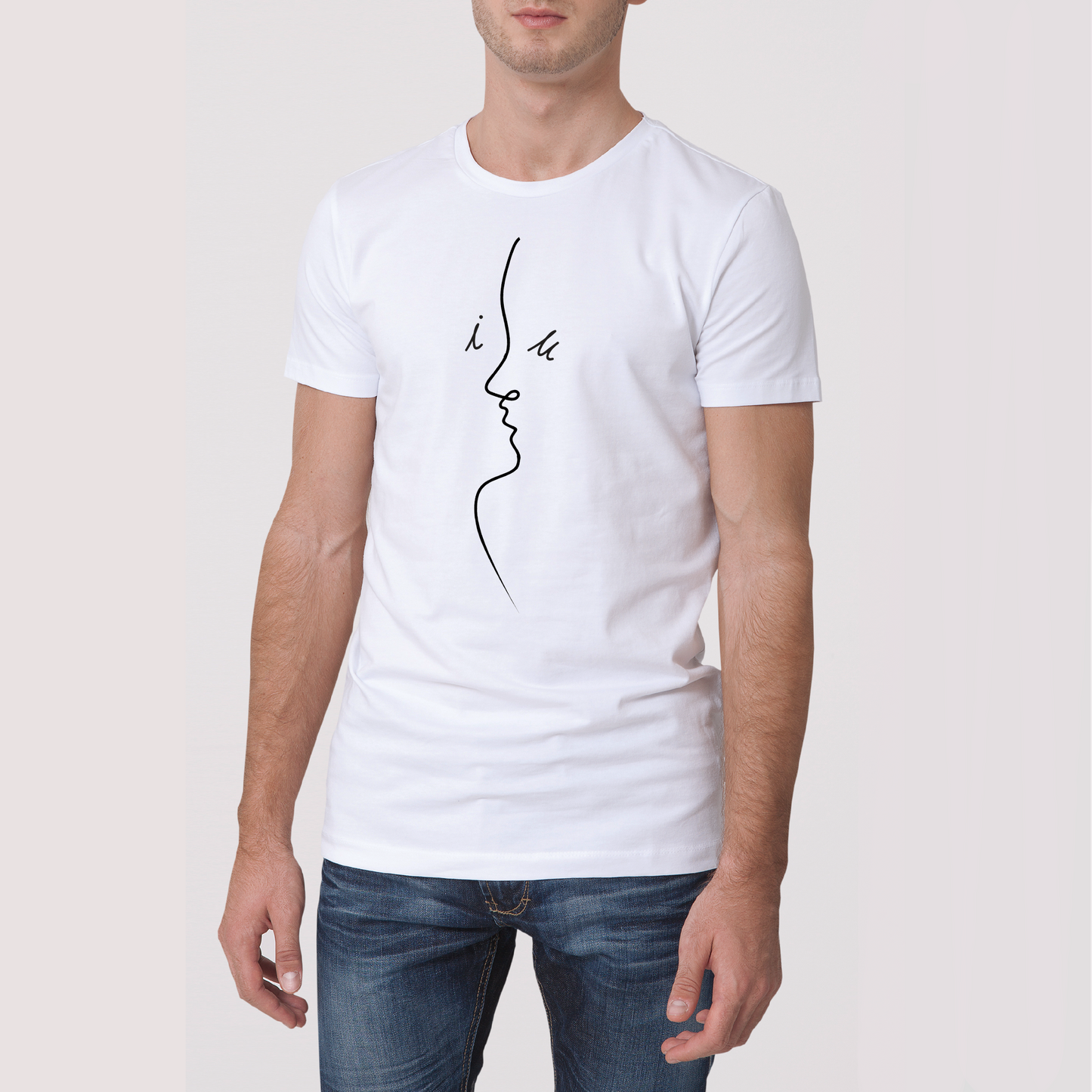 L.Lines Series - I.L.U | Unisex T-Shirt - White
