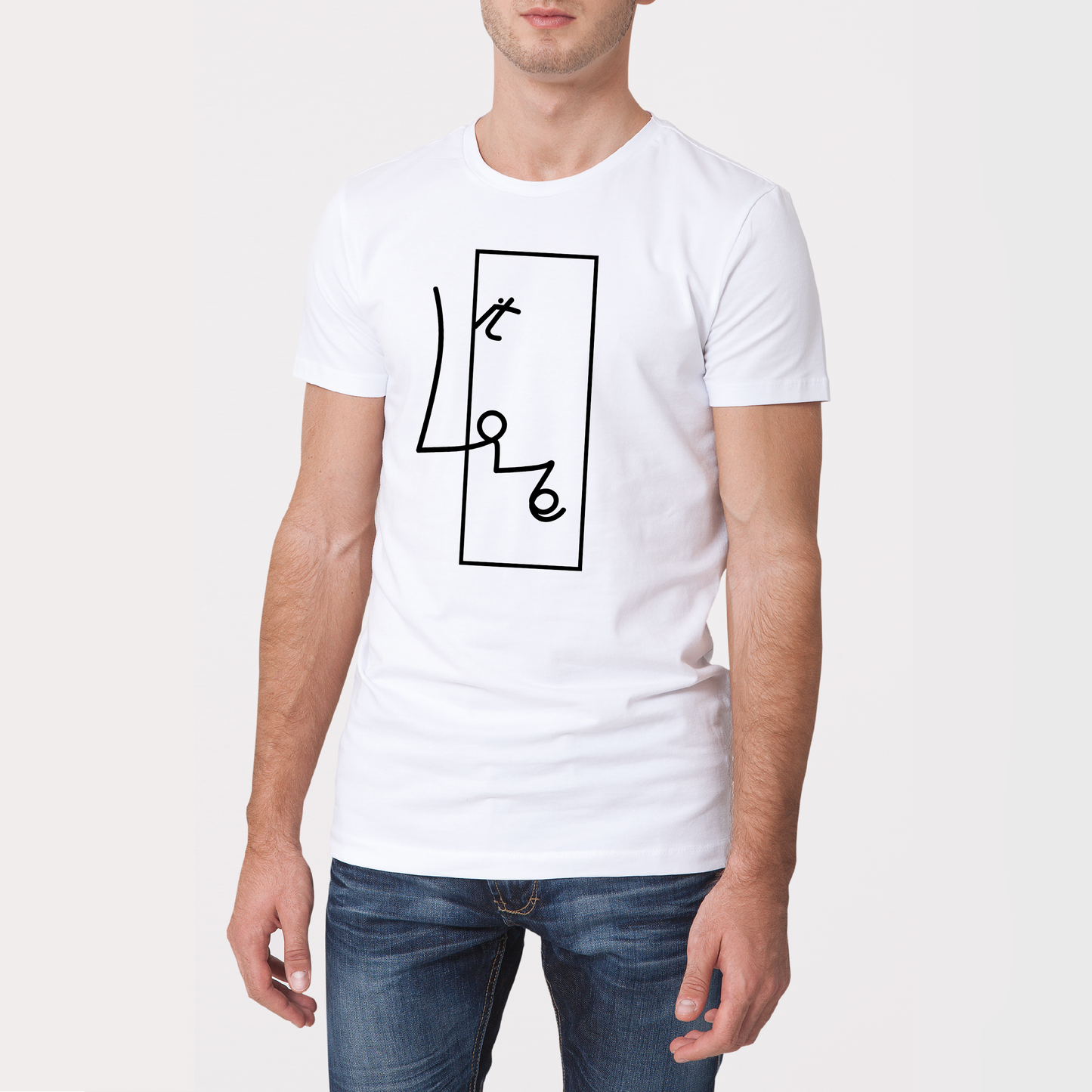 L.Lines Series - I | Unisex T-Shirt - White