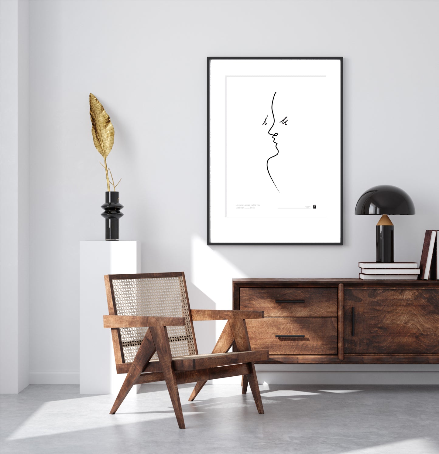 Love Lines Series - i love u - Limited Edition Print