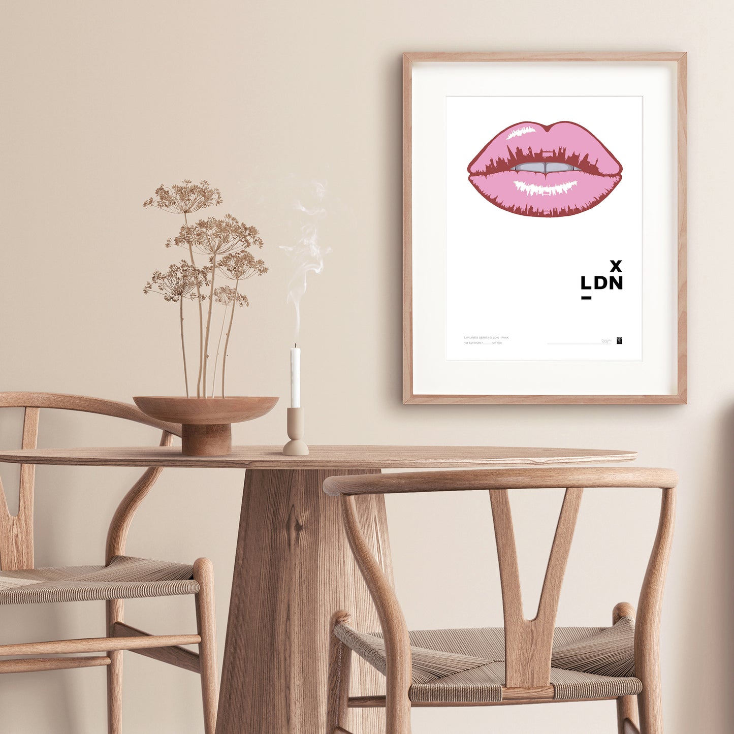 Lip Lines Series X LDN - Pink - Limited Edition Print
