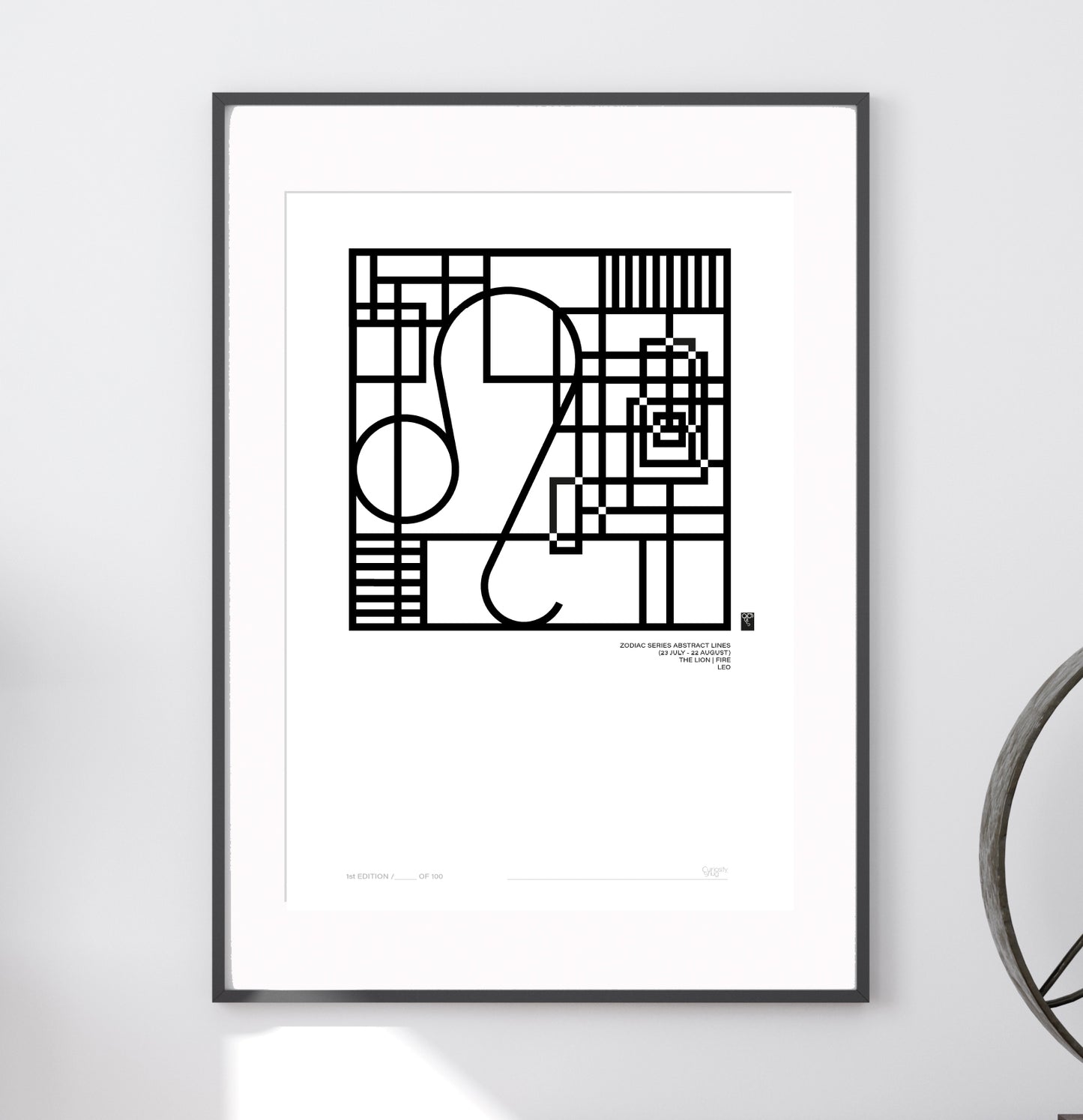 Zodiac Series - Abstract Lines - Leo - Limited Edition Print