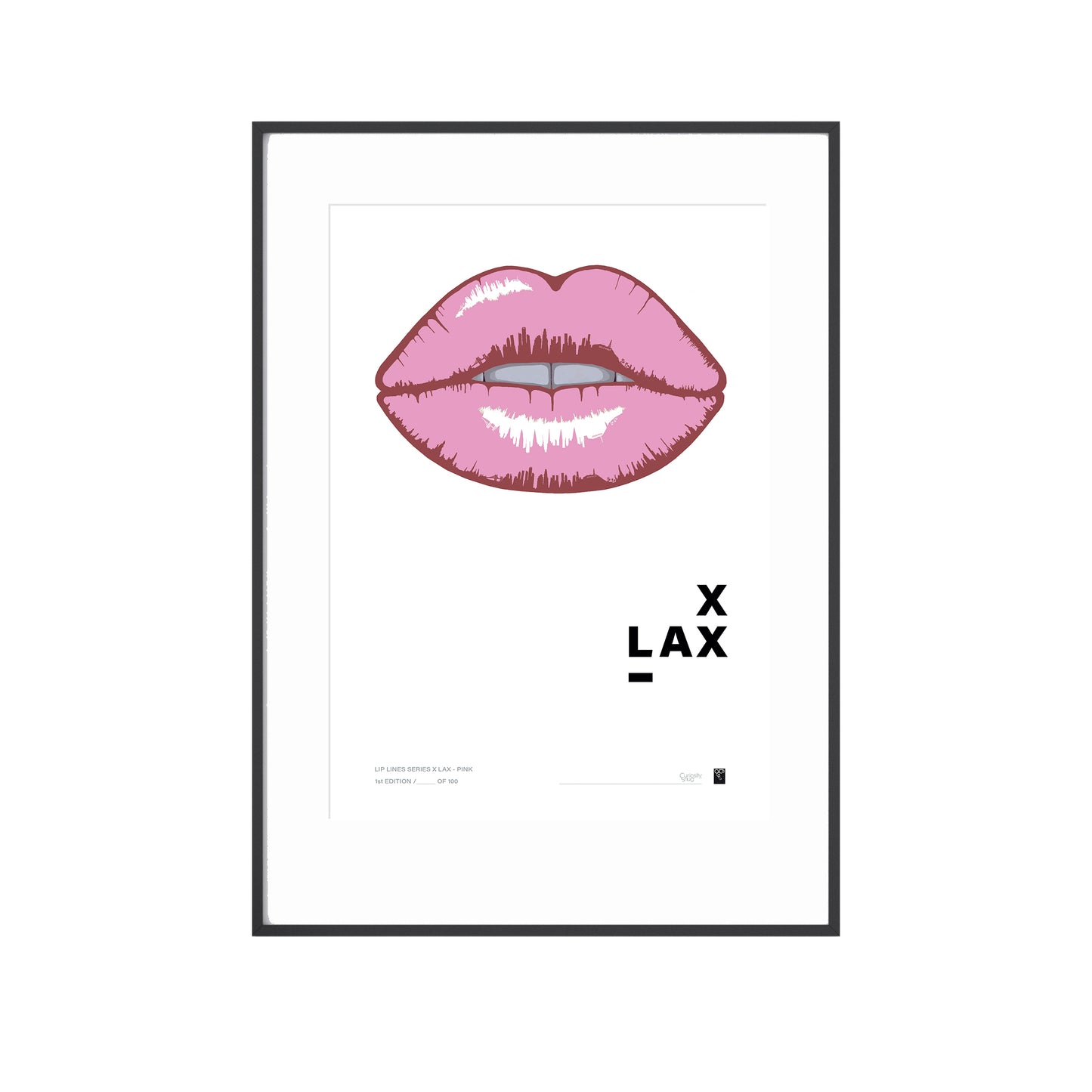 Lip Lines Series X LAX - Pink - Limited Edition Print