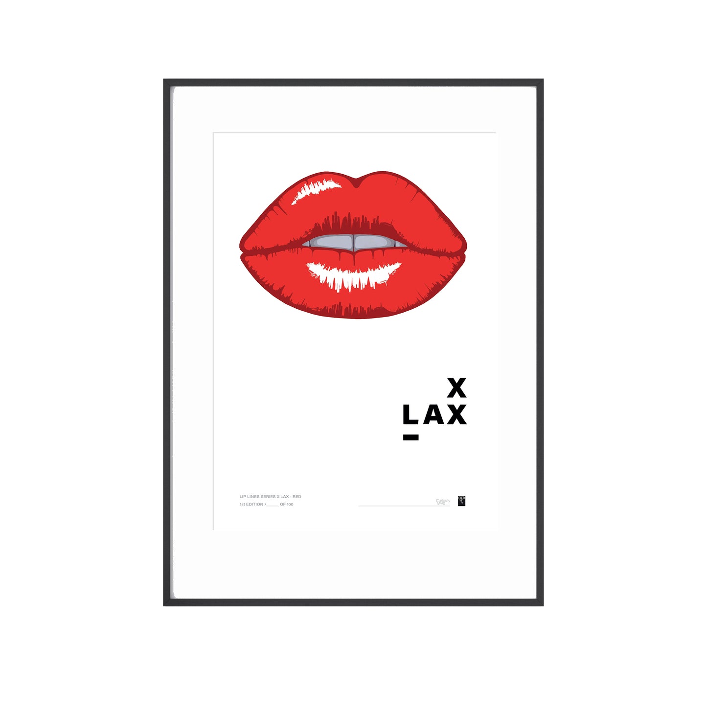Lip Lines Series X LAX - Red - Limited Edition Print