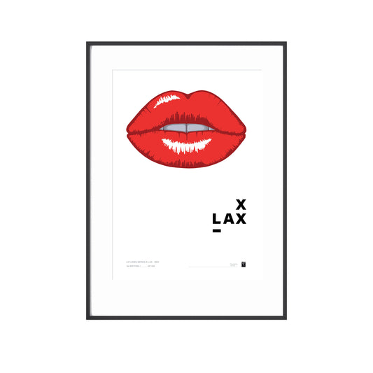 Lip Lines Series  X LAX - Red - Limited Edition Print