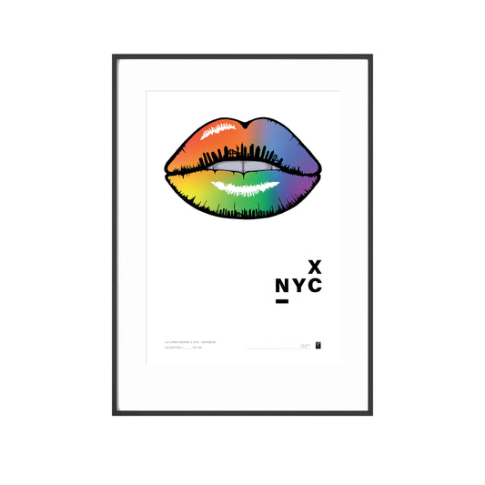 Lip Lines Series  X NYC - Multicolour - Limited Edition Print