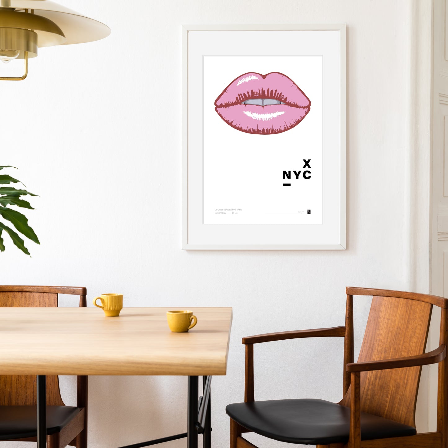 Lip Lines Series X NYC - Pink - Limited Edition Print