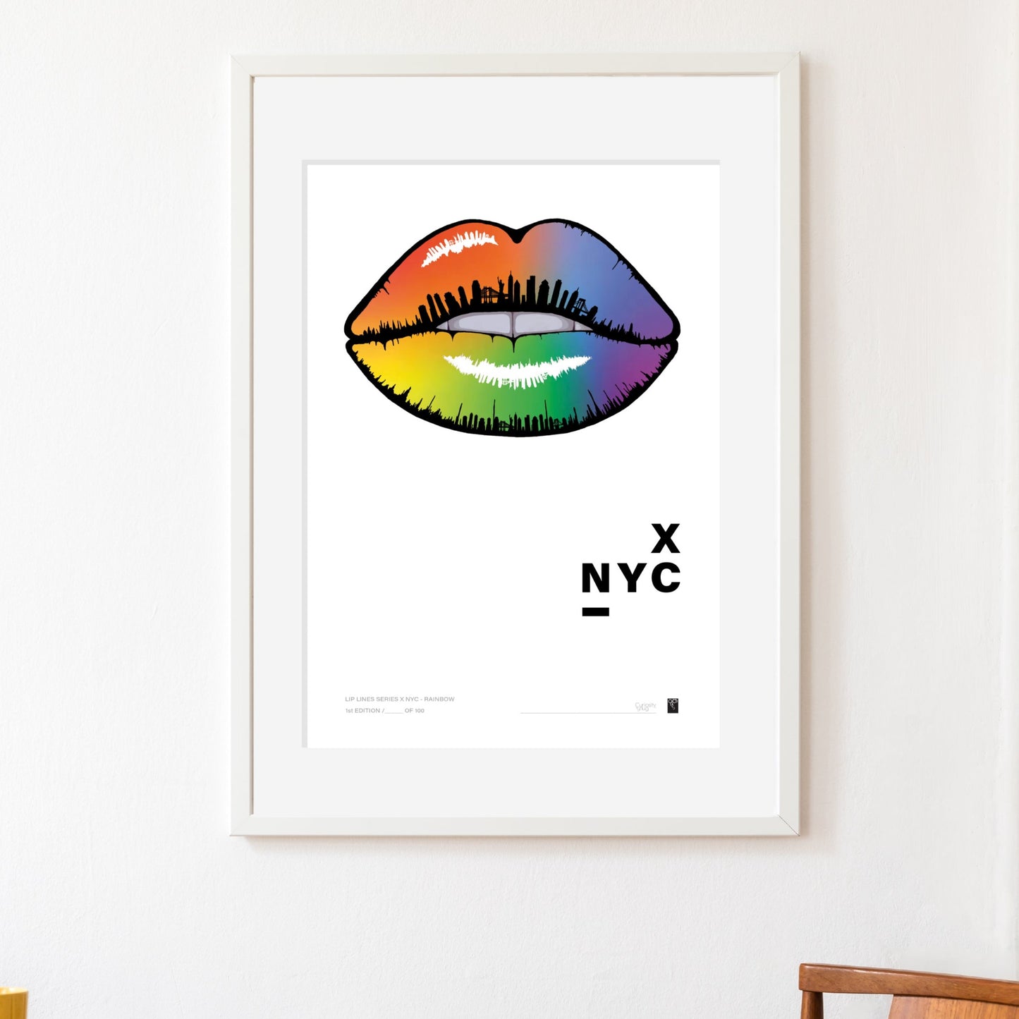 Lip Lines Series X NYC - Multicolour - Limited Edition Print