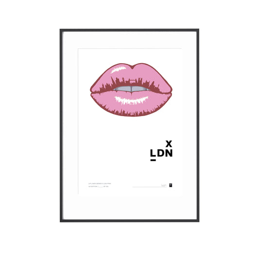 Lip Lines Series  X LDN - Pink - Limited Edition Print