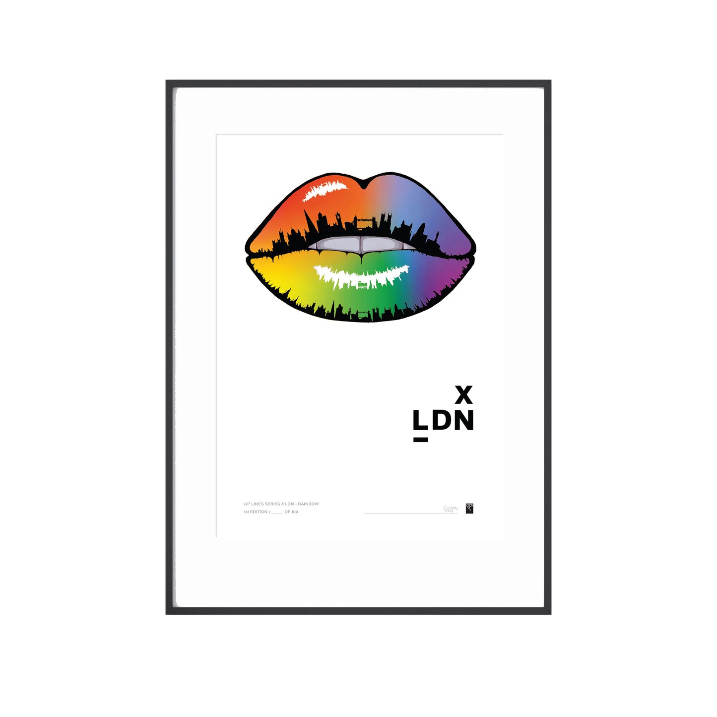 Lip Lines Series X LDN - Multicolour - Limited Edition Print