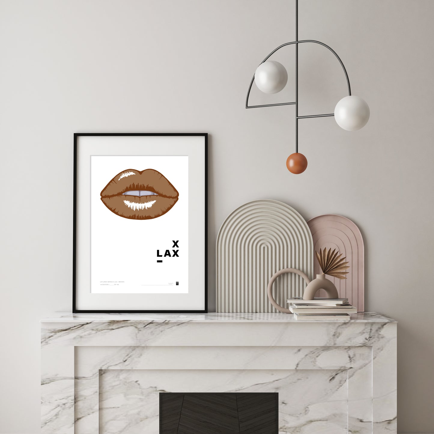 Lip Lines Series X LAX - Brown - Limited Edition Print