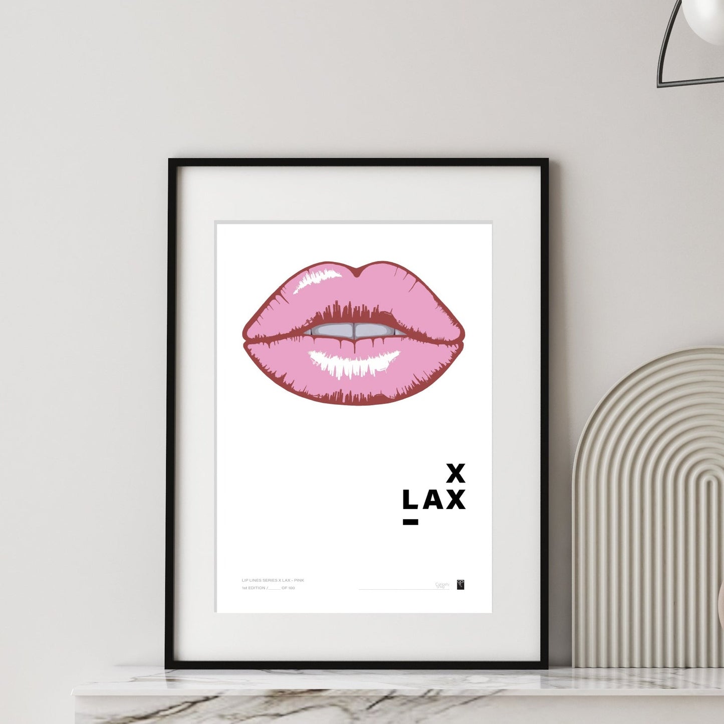 Lip Lines Series X LAX - Pink - Limited Edition Print