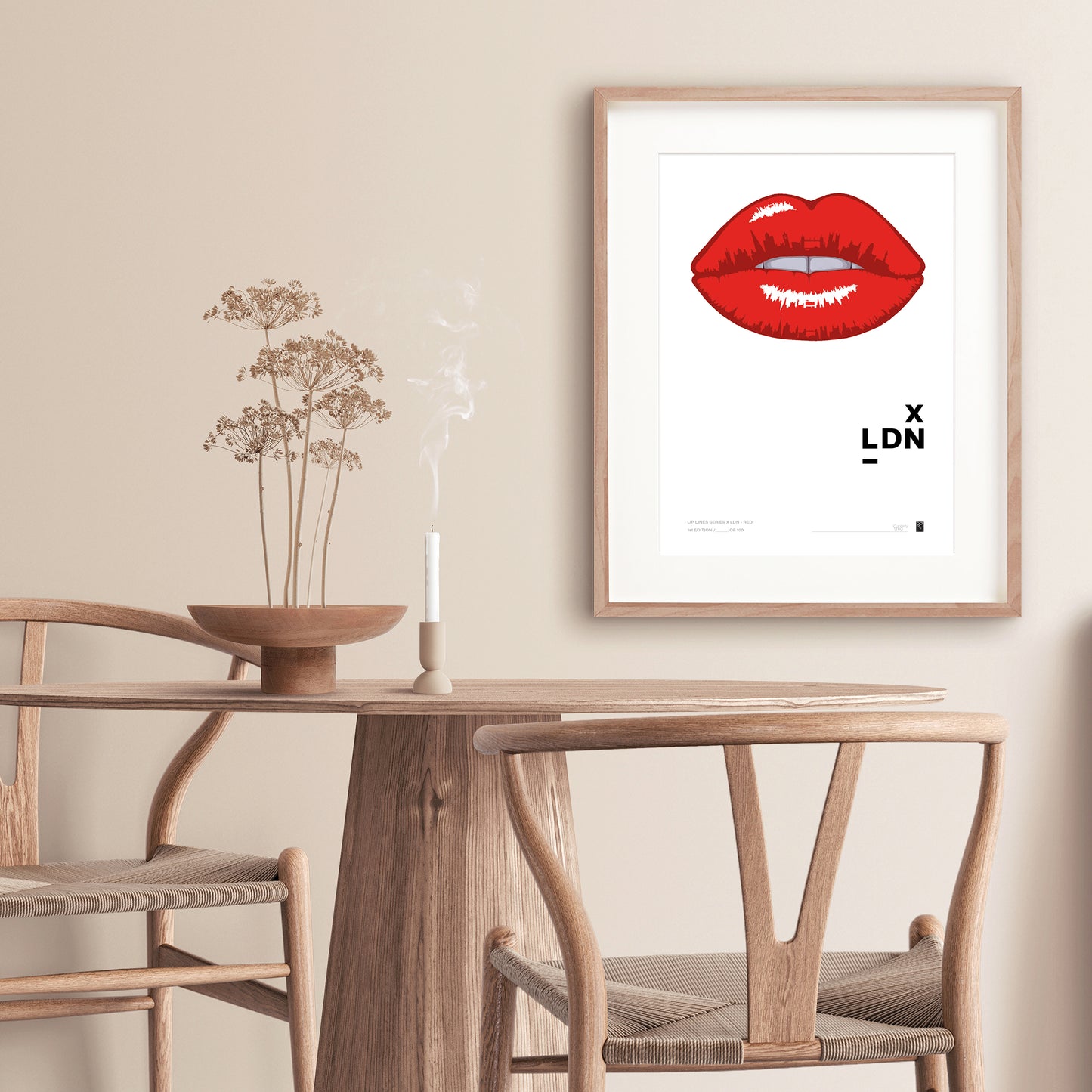 Lip Lines Series X LDN - Red - Limited Edition Print