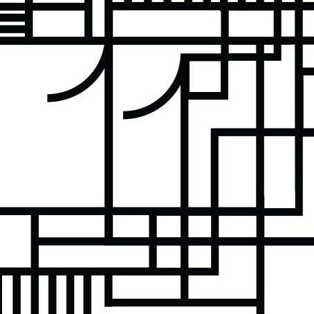 black and white numerology 11 art design on a white background