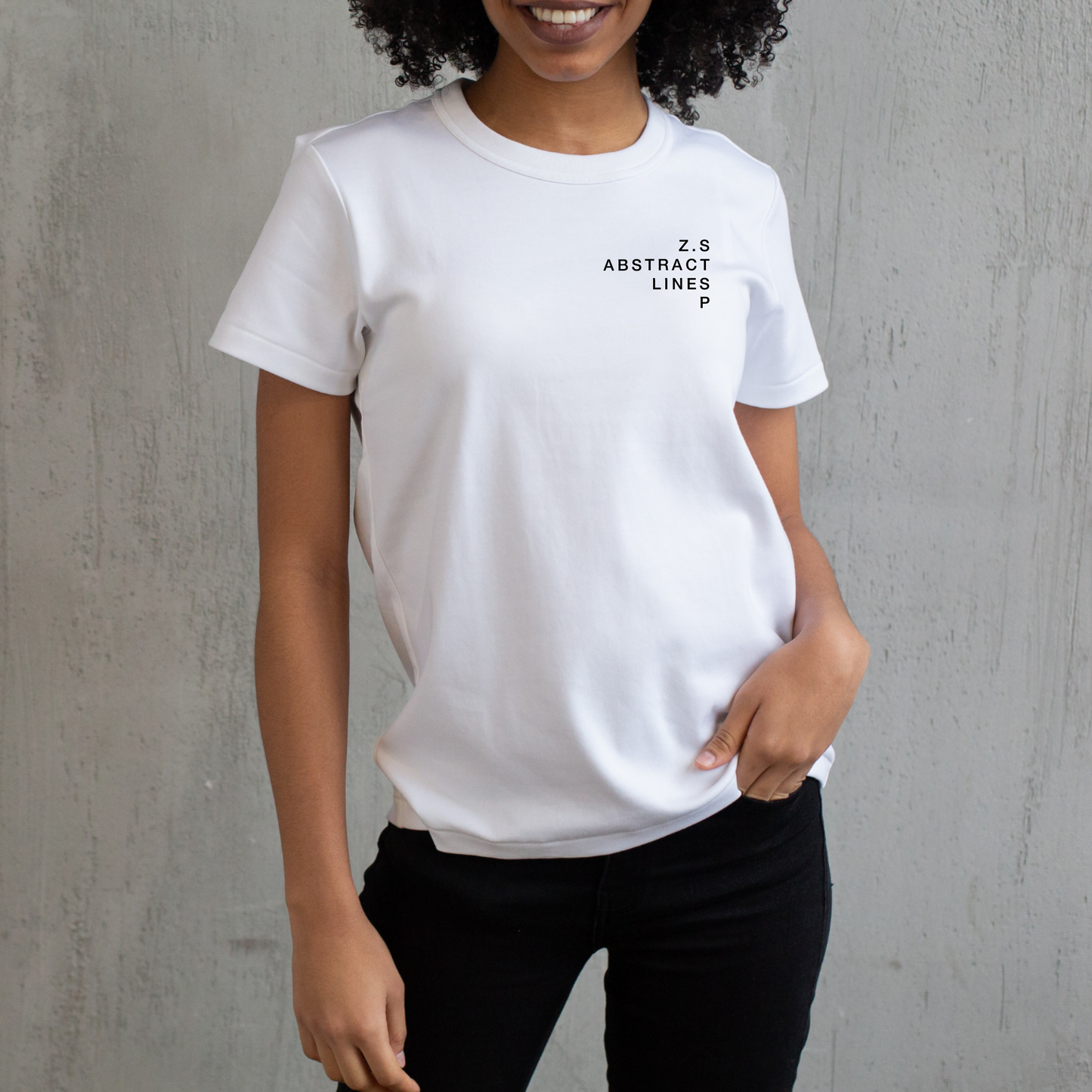 Zodiac Series Abstract Lines Pisces | Unisex T-Shirt - White