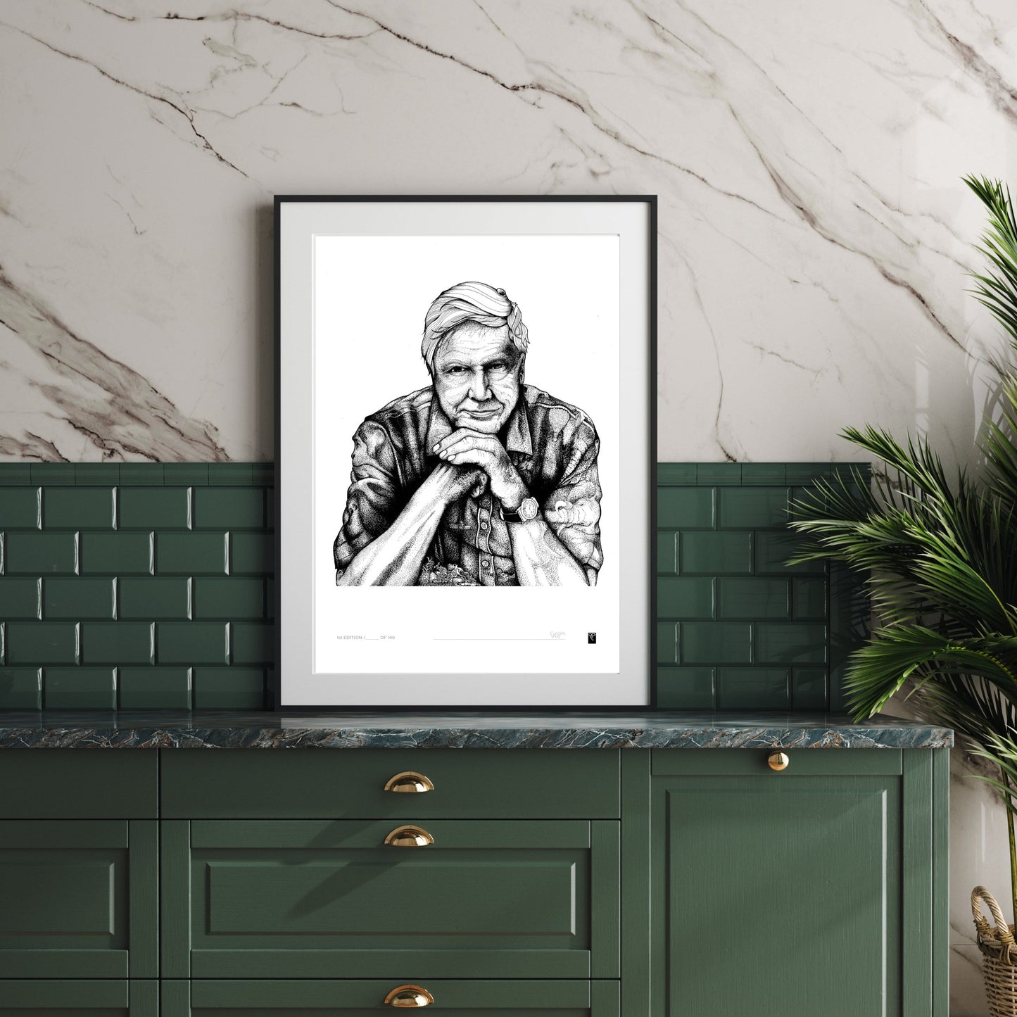 Portrait Series - A Life Filled With Curiosity - Sir David Attenborough - Limited Edition Print