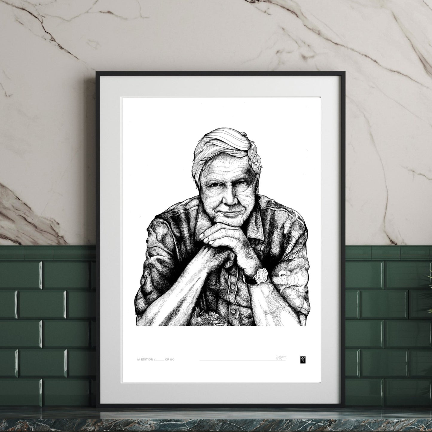 Portrait Series - A Life Filled With Curiosity - Sir David Attenborough - Limited Edition Print
