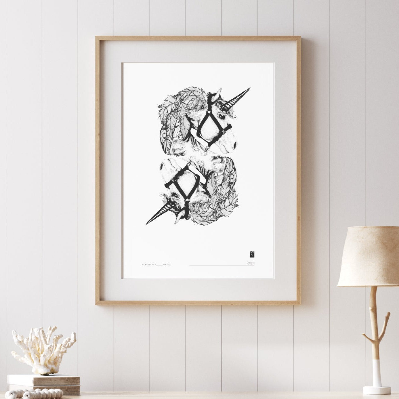 Curious Creatures Series - S for Stardust Unicorn - Limited Edition Print