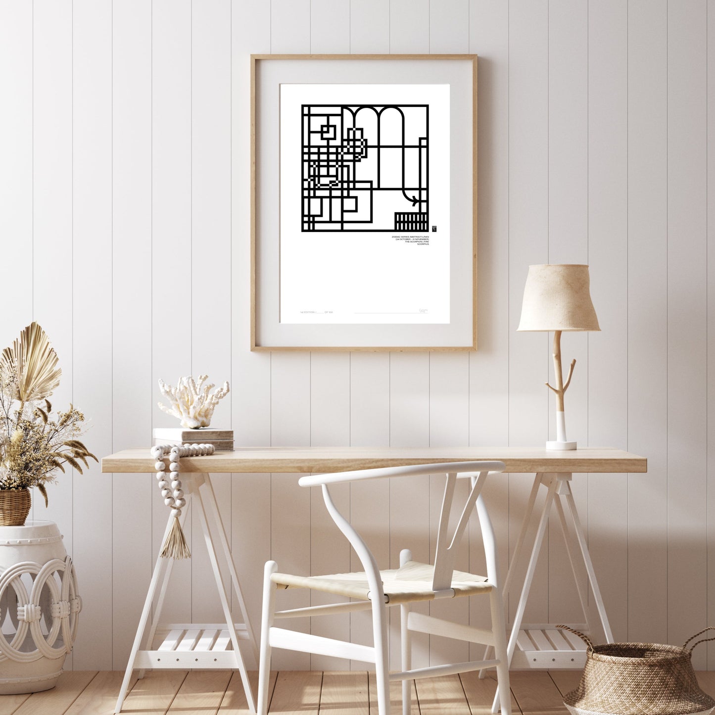 Zodiac Series - Abstract Lines - Scorpius - Limited Edition Print