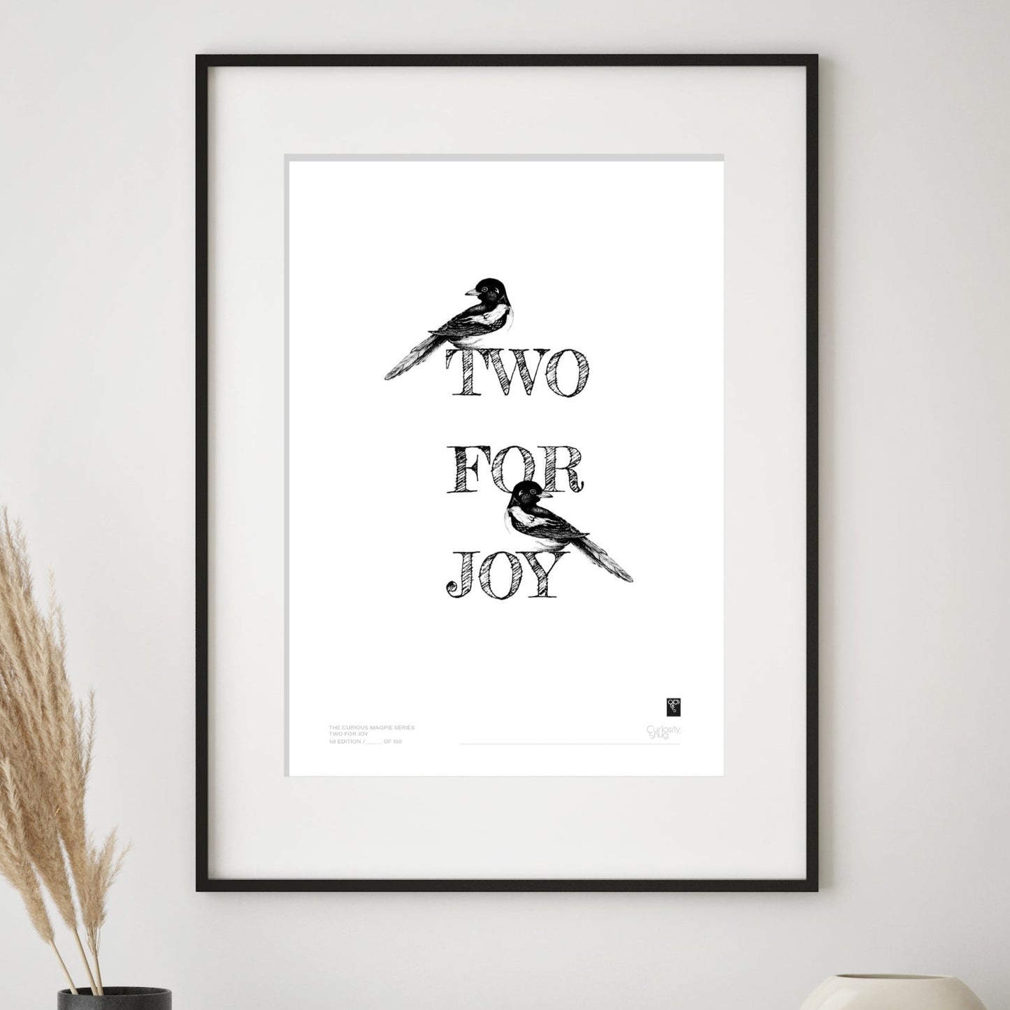 The Curious Magpie Series - Two For Joy - Limited Edition Print