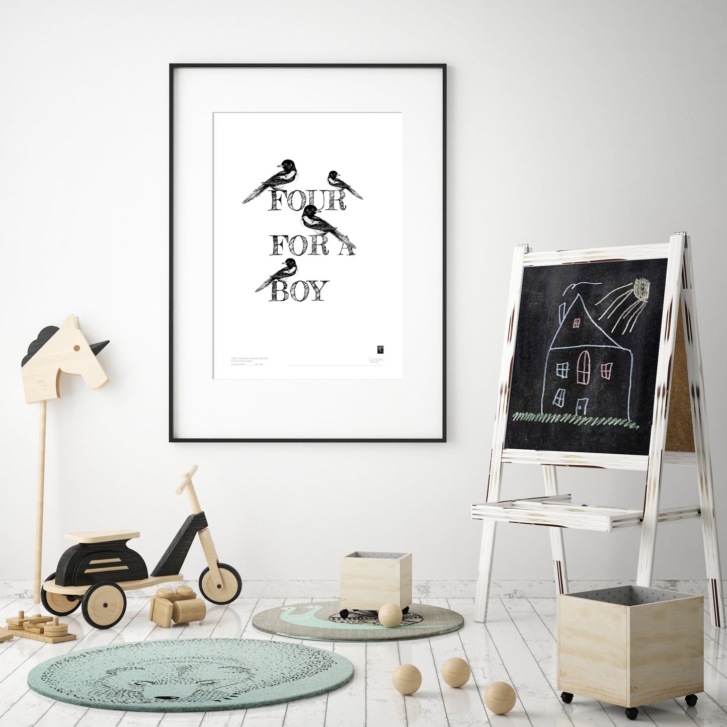 The Curious Magpie Series - Four For Boy - Limited Edition Print