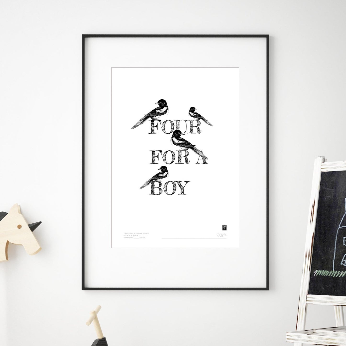 The Curious Magpie Series - Four For Boy - Limited Edition Print