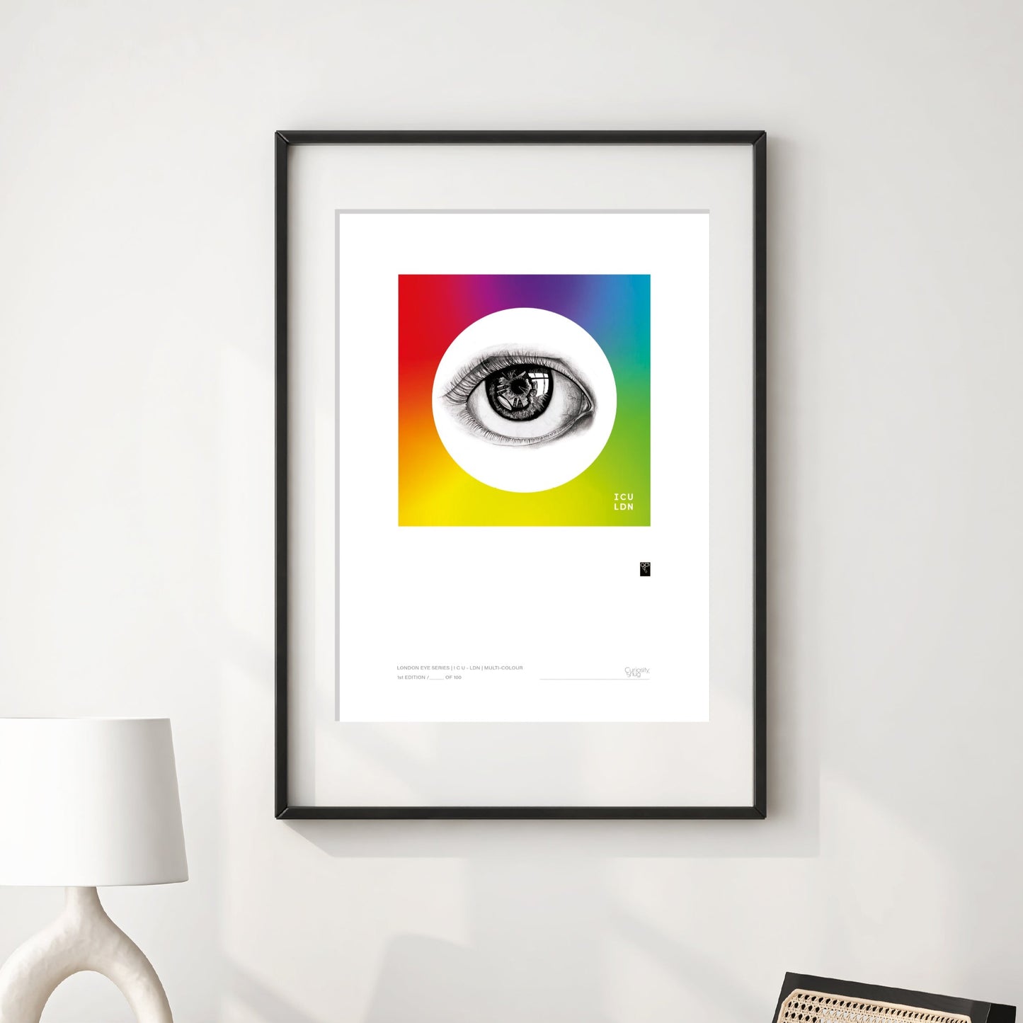 London Eye Series - I C U - LDN - Multi-Colour - Limited Edition Print