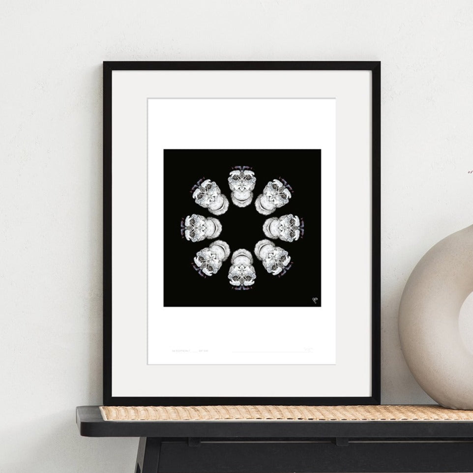 Curious Creatures Series - Chimp Daisy - Limited Edition Print