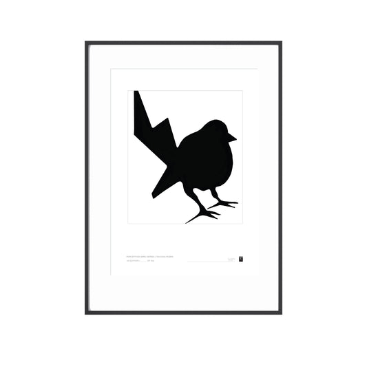 Abstract Bird Series - Talking Robin - Limited Edition Print