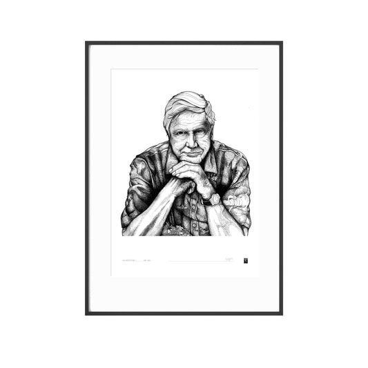 Portrait Series - A Life Filled With Curiosity - Sir David Attenborough - Limited Edition Print