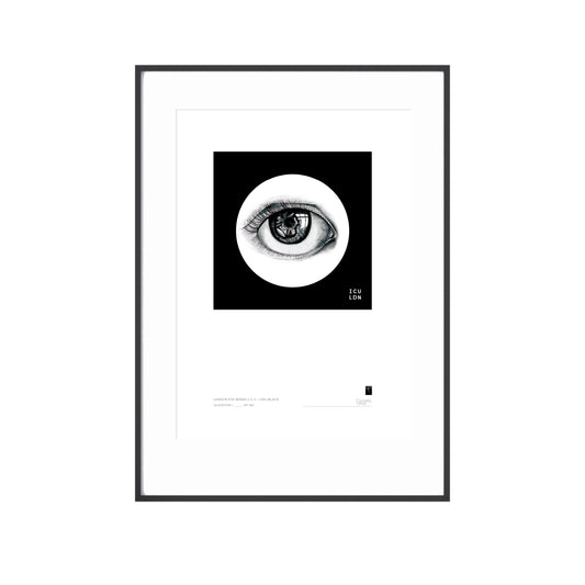 London Eye Series - I C U - LDN - Black - Limited Edition Print