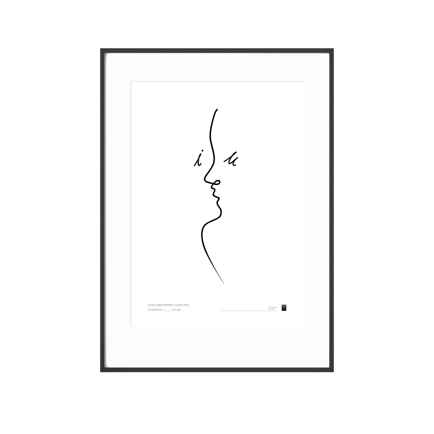 Love Lines Series - i love u - Limited Edition Print