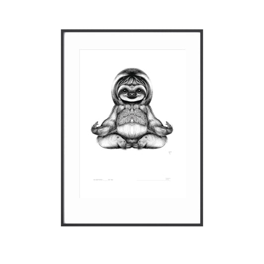Curious Creatures Series - Salvador 'Surrender' Sloth - Limited Edition Print