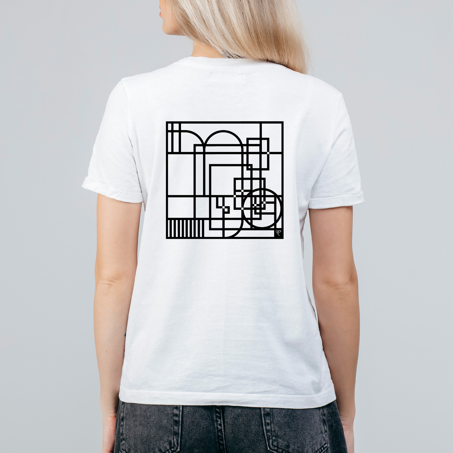 Zodiac series Abstract Lines Capricornus | Unisex T-Shirt - White