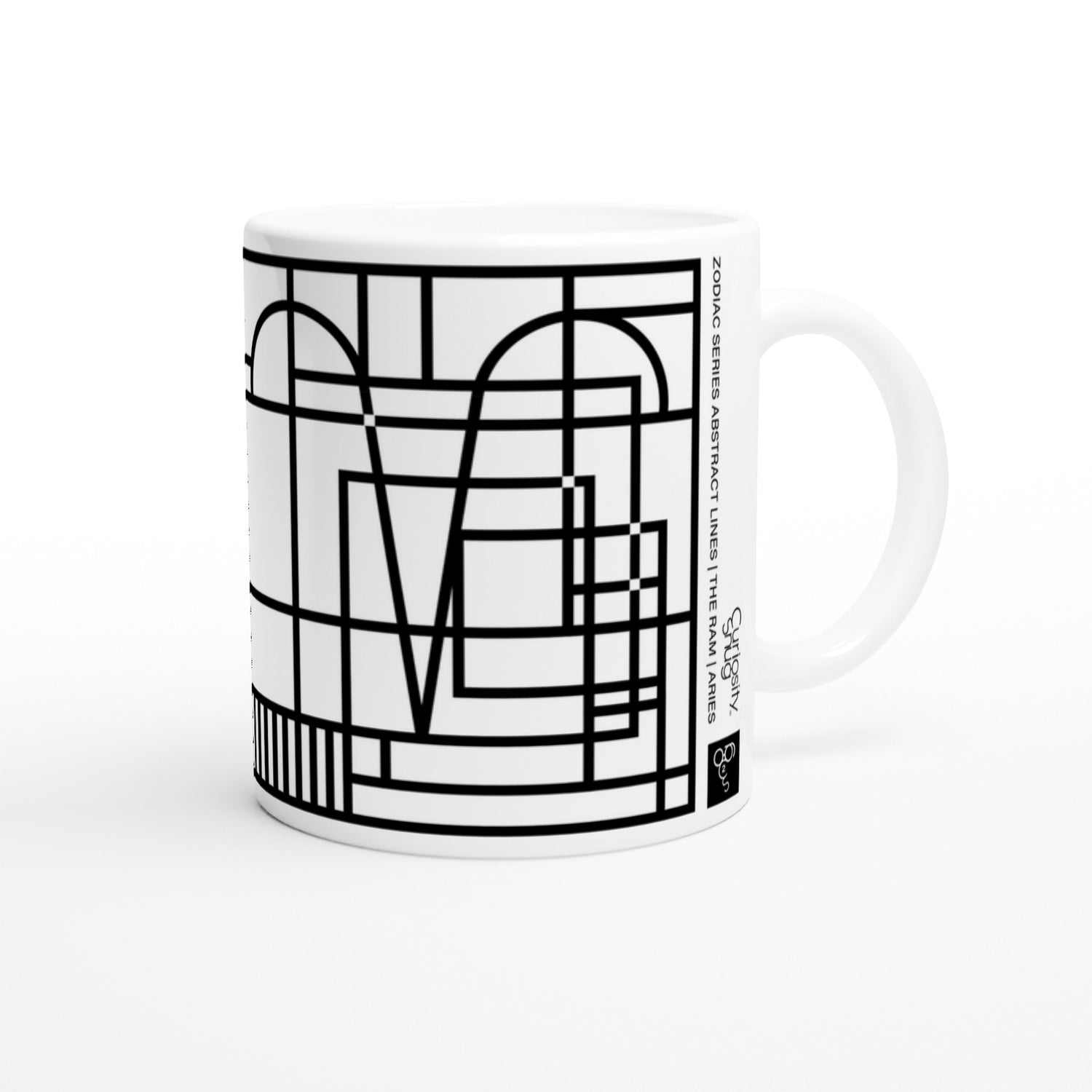 Zodiac Series Abstract Lines Ceramic Mugs