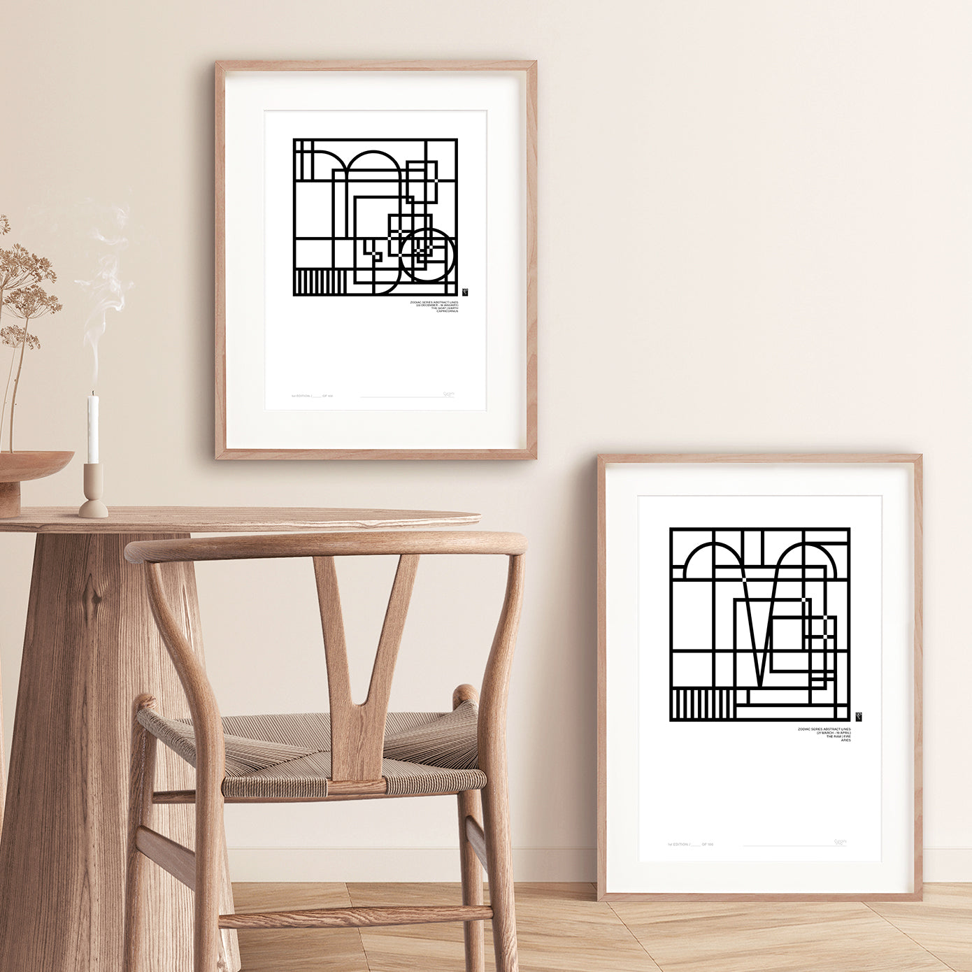 Zodiac Series - Abstract Lines Collection