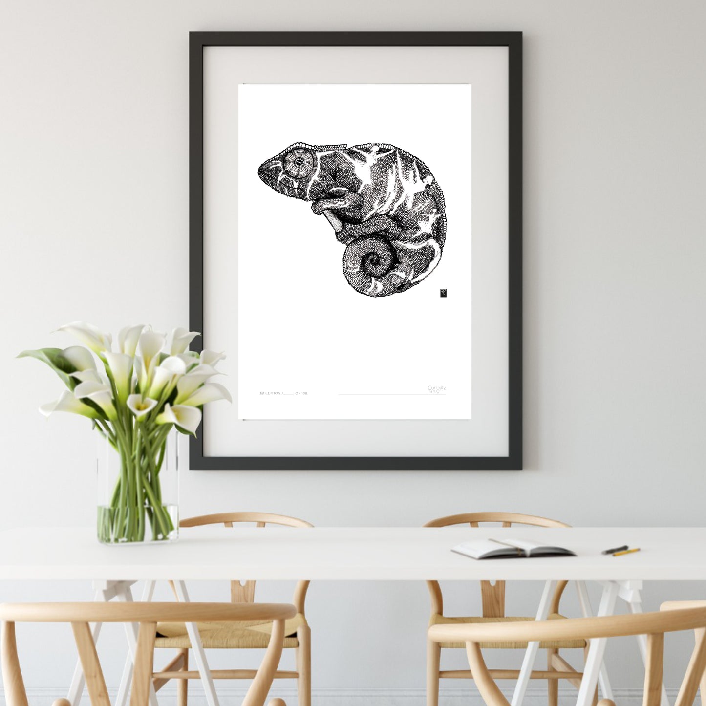 Curious Creatures Series - Curious Chameleon - Limited Edition Print