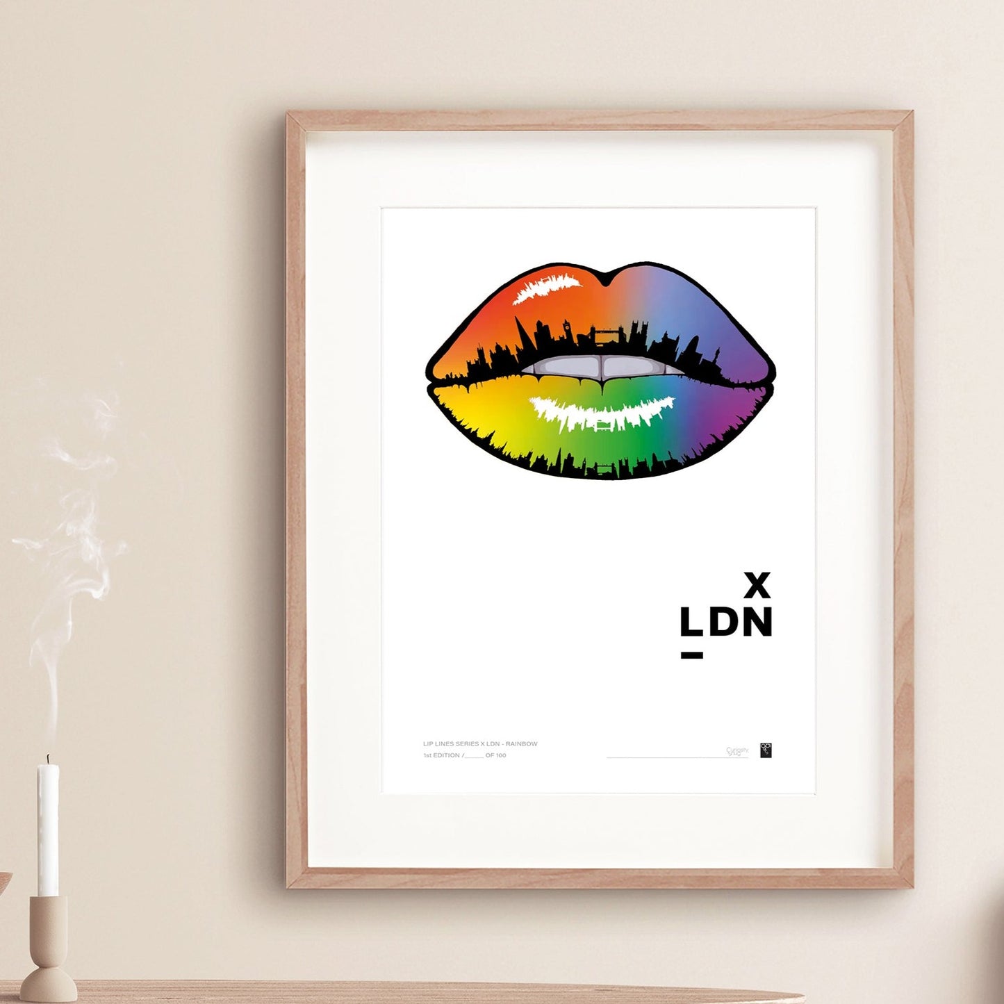 Lip Lines Series  X LDN - Multicolour - Limited Edition Print