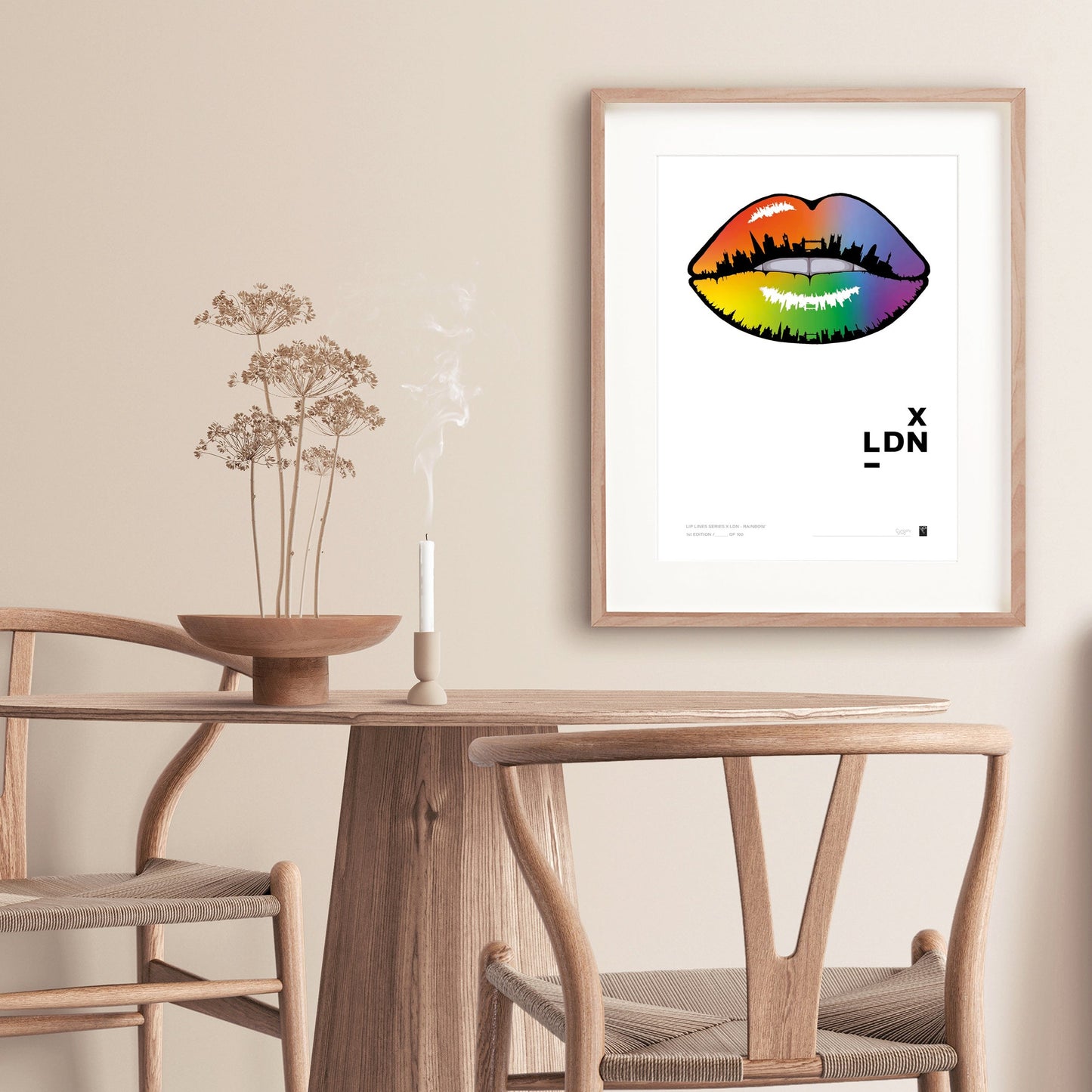 Lip Lines Series  X LDN - Multicolour - Limited Edition Print